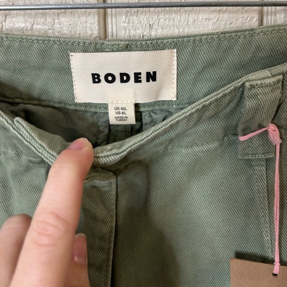 NWT Boden Casual Cotton Pants in Seaspray, size 10L. - Picture 5 of 7